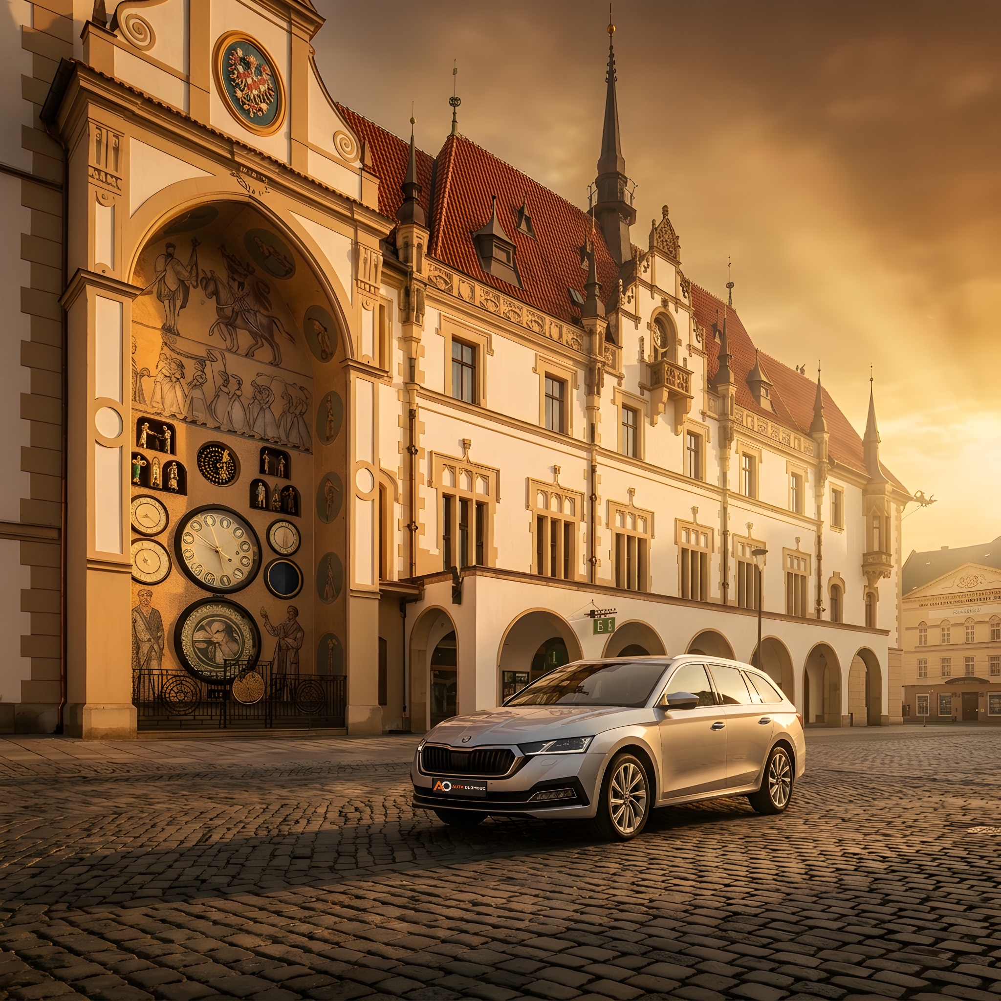 Škoda Octavia na Horním náměstí v Olomouci